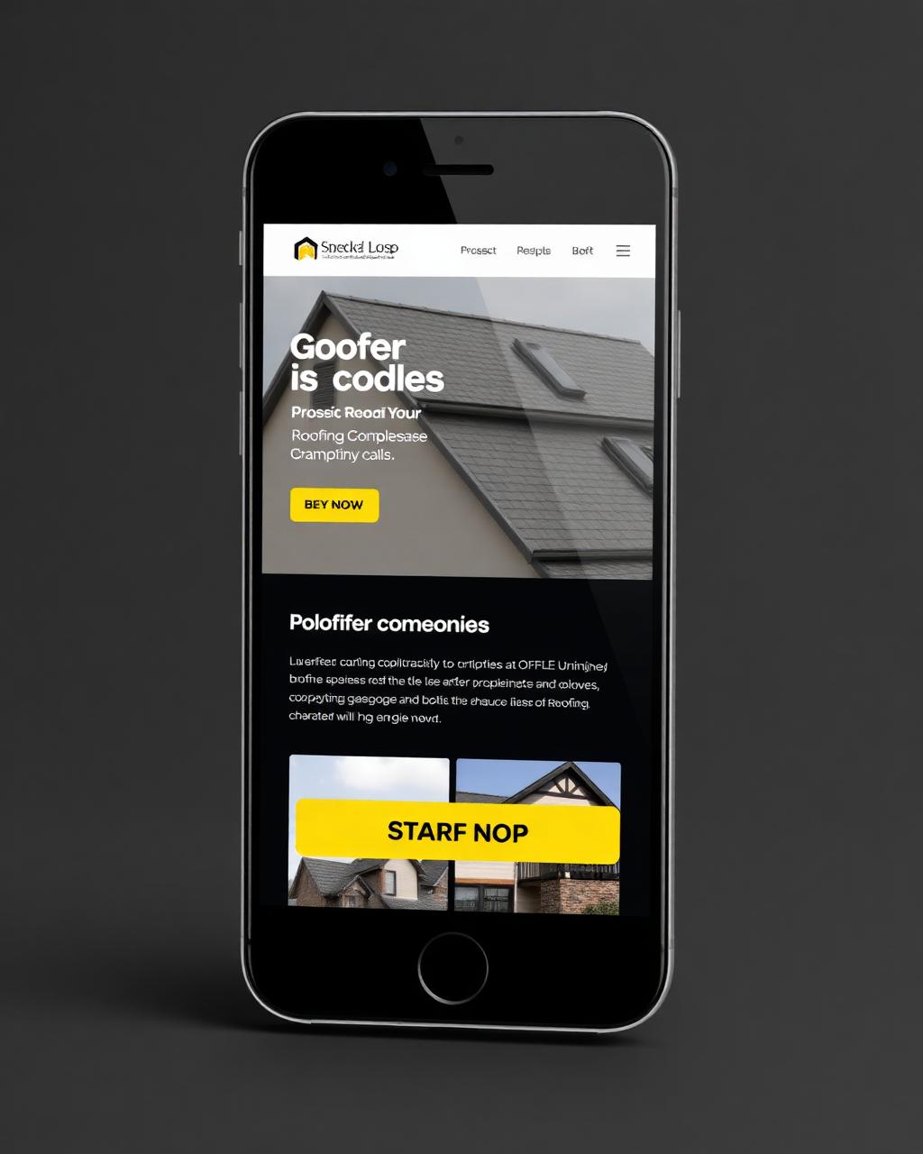 Mobile-first roofing website