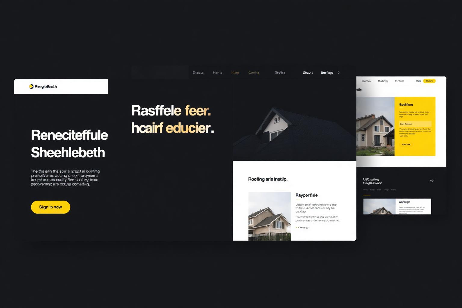 Portfolio of roofing websites
